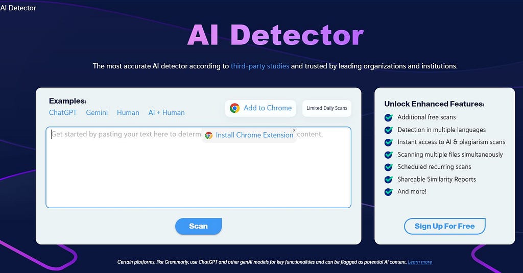 Copyleaks Content Detector