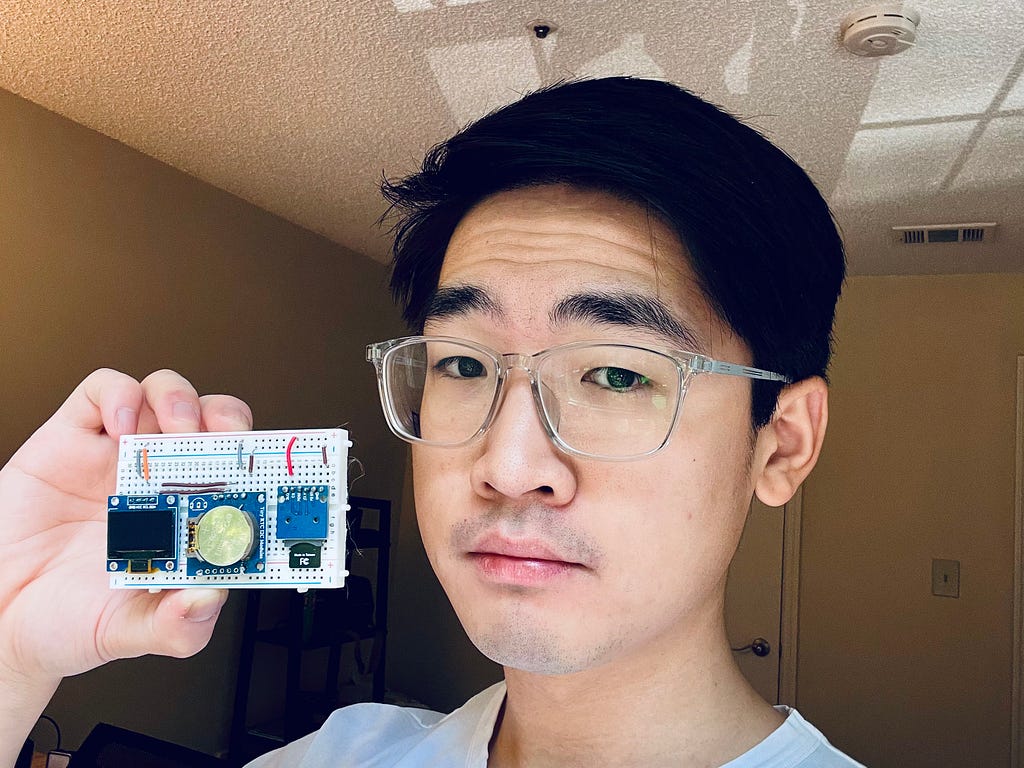 Qiwei Mao, Atlanta GA | Mao, Qiwei | Breadboard with an External RTC Module | ESP32 | LoRa