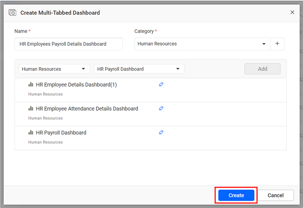 Create Multi-Tabbed Dashboard