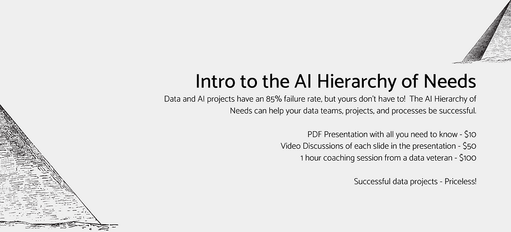 Intro to the AI Hierarchy of Needs Course available on Gumroad.