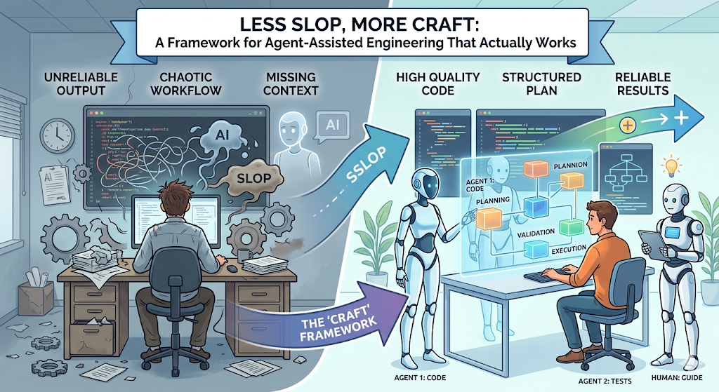 Less Slop, More Craft: A Framework for Agent-Assisted Engineering That Actually Works