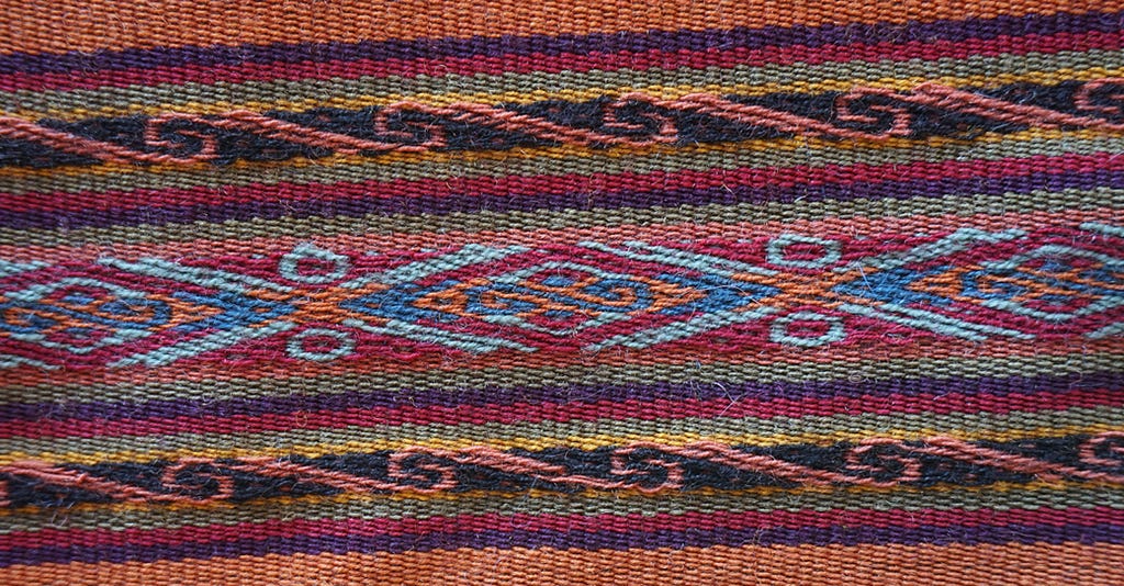 Detail of weaving made by local Quechua in the CTTC in Cusco, Peru (© April Orcutt. All Rights Reserved)