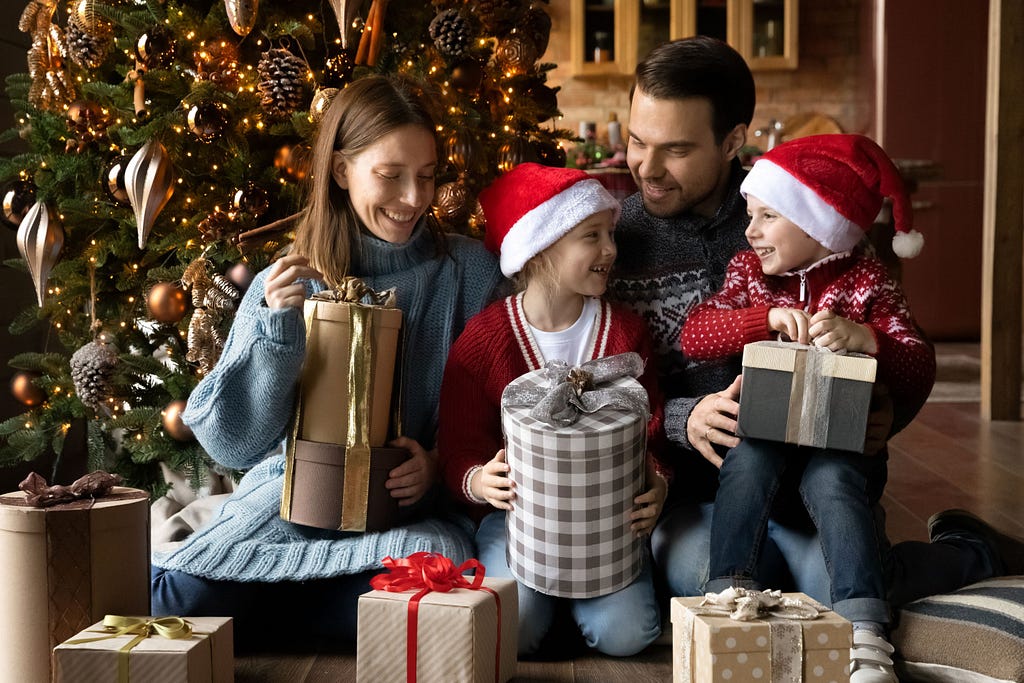 opening of christmas presents