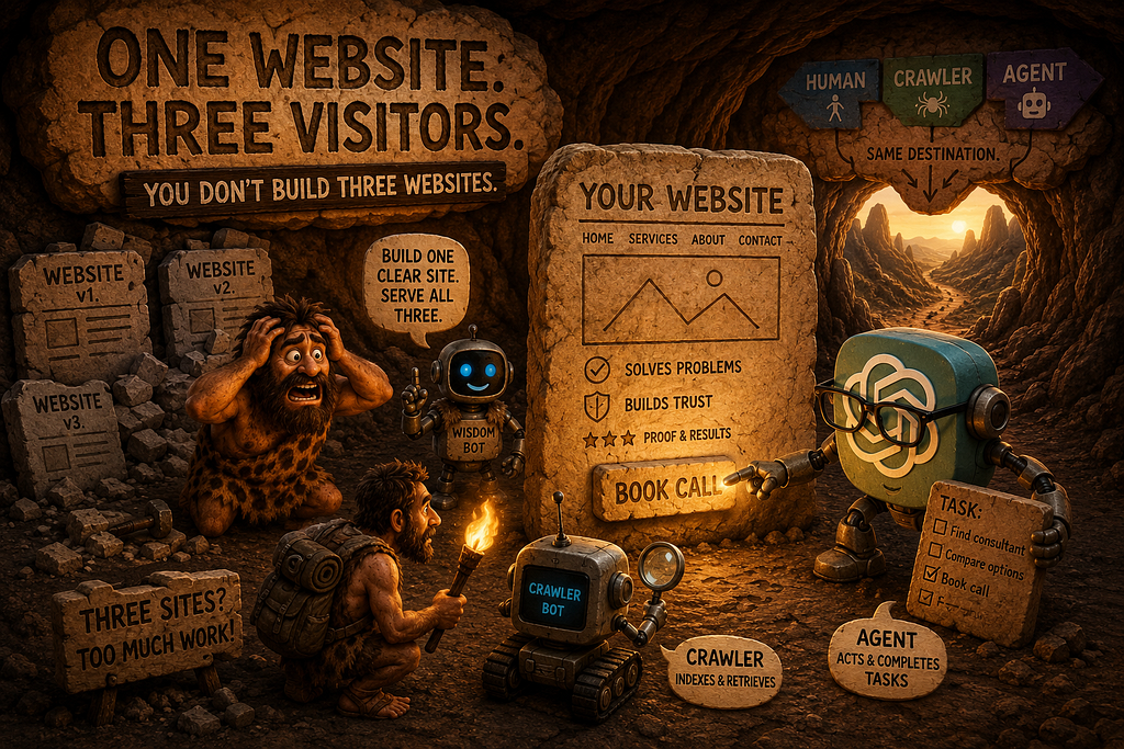 Your Website Has Three Viewers Now. You Do Not Build Three Websites.