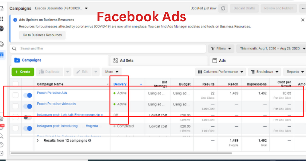 Setup and Run ads Facebook & Instagram Ads Campaigns