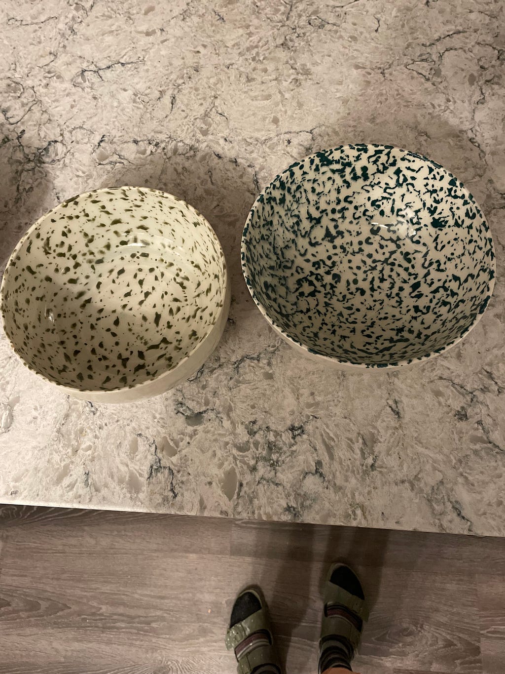 Finished ceramic bowls