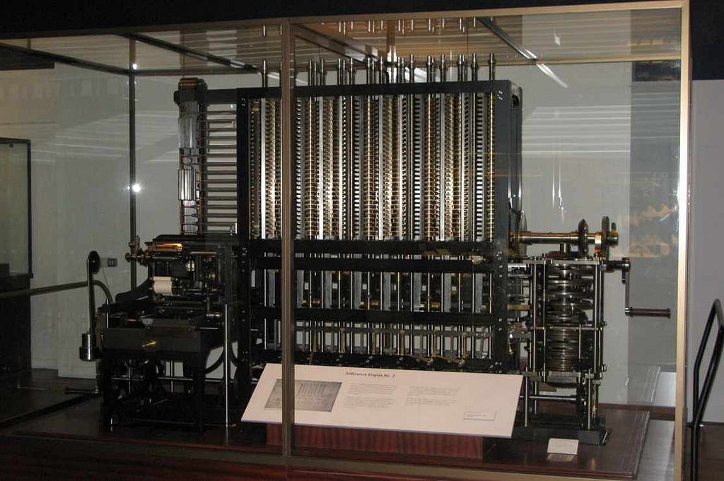 The Difference Engine from Charles Babbage
