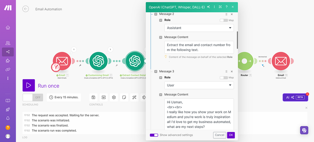 Setting up with Open AI modules