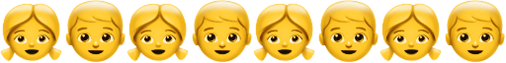 Emojis de crianças