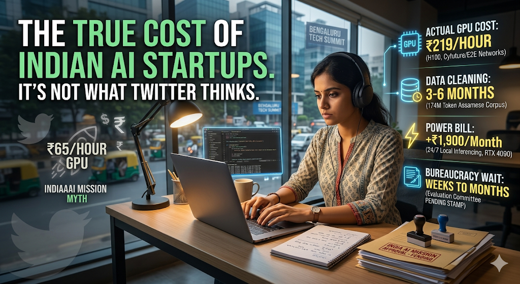 I Calculated the True Cost of Building an AI Startup in India, It’s Not What Twitter Thinks