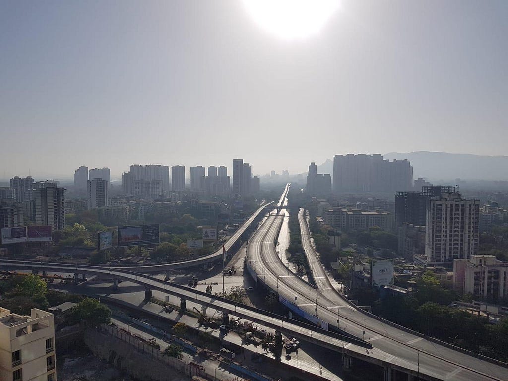 Mumbai — a lockdown ghost town (PIC: Twitter)