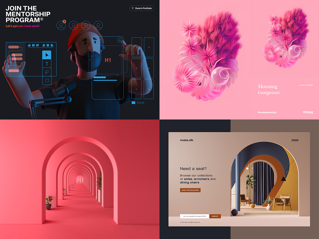 Four works by different designers that experiment with 3D