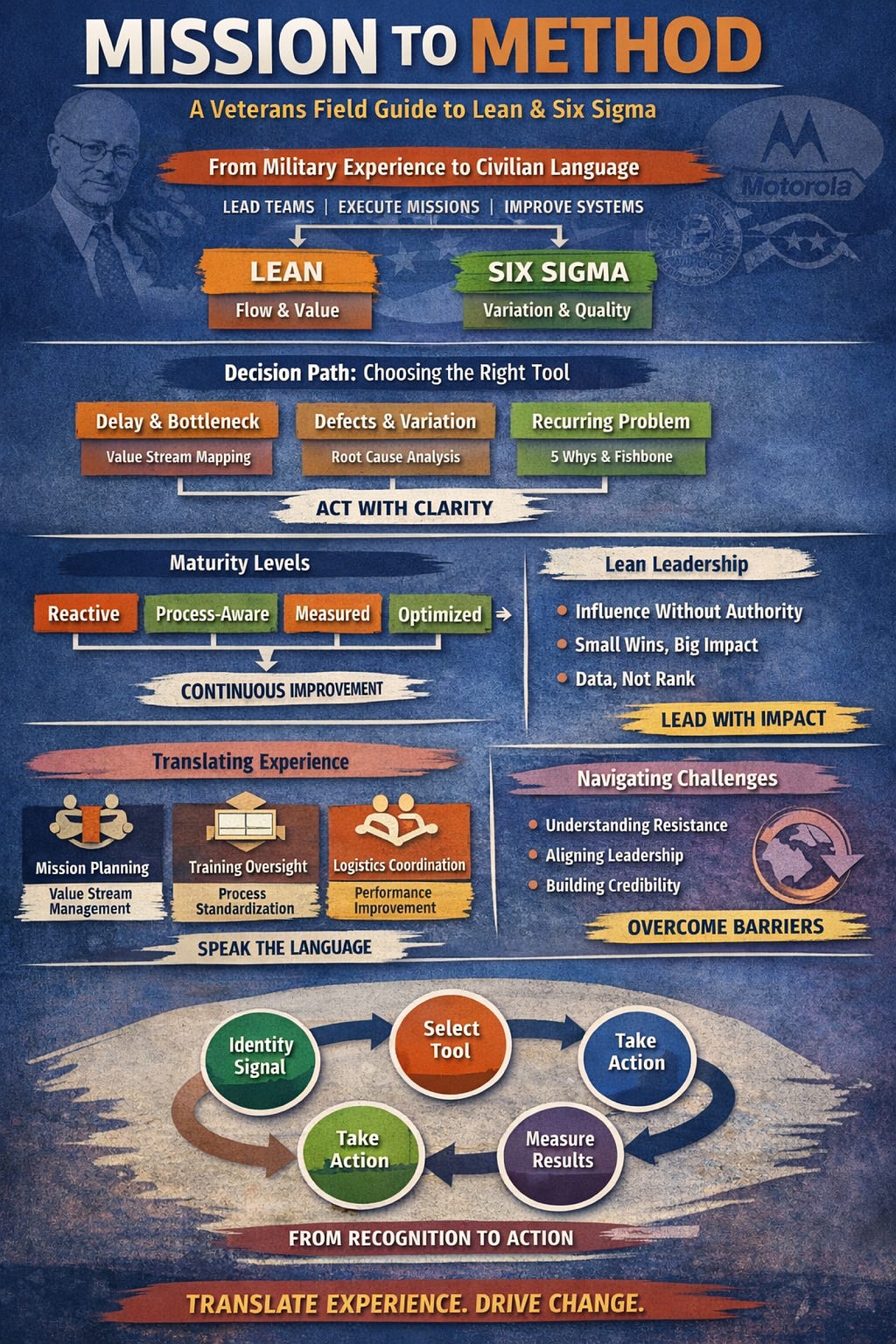 Mission to Method: A Veteran’s Field Guide to Lean, Six Sigma, & Workforce Translation