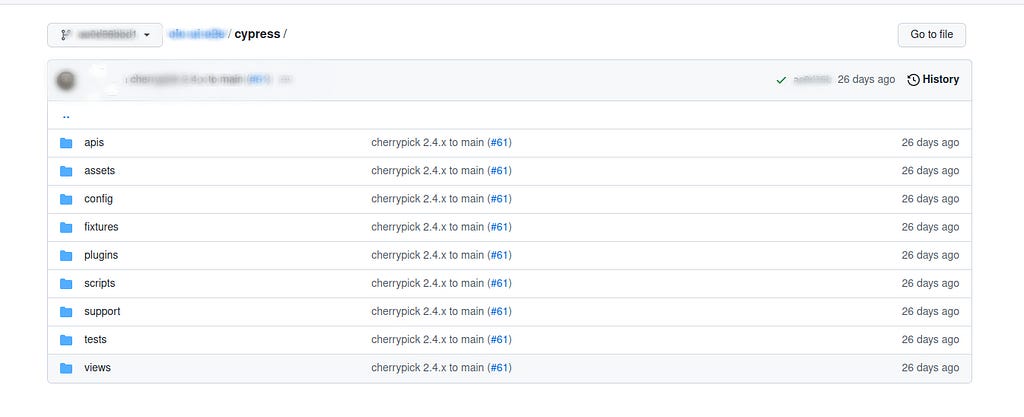 Folder structure for Cypress Framework are 1.APIs 2.assets3.config 4.fixtures 5.plugins 6.scripts 7.support 8.tests 9.views