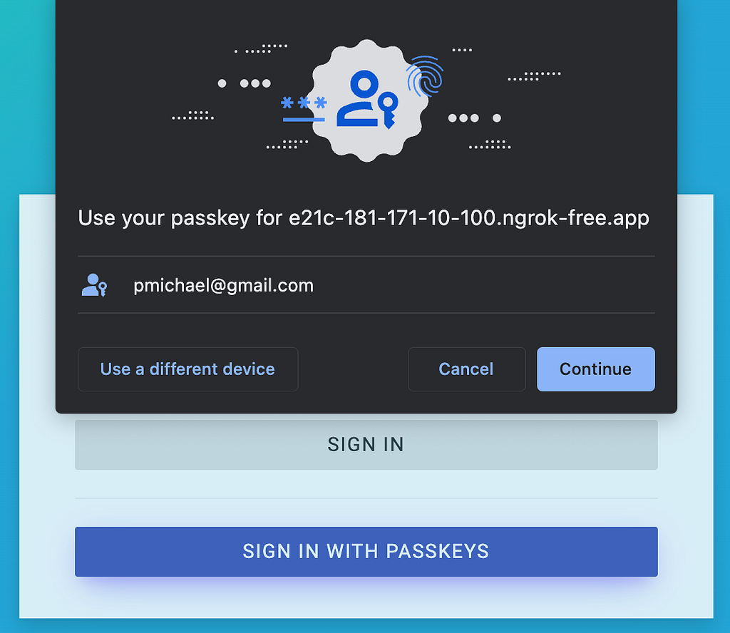 Default Passkey Login experience [1]