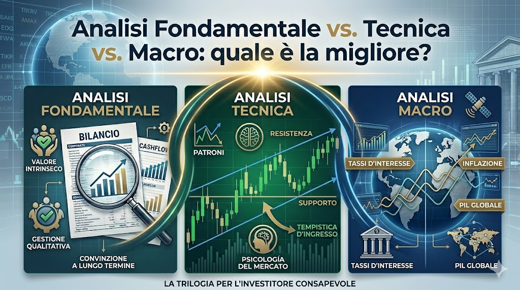 Analisi Fondamentale vs. Tecnica vs. Macro: quale é la migliore?