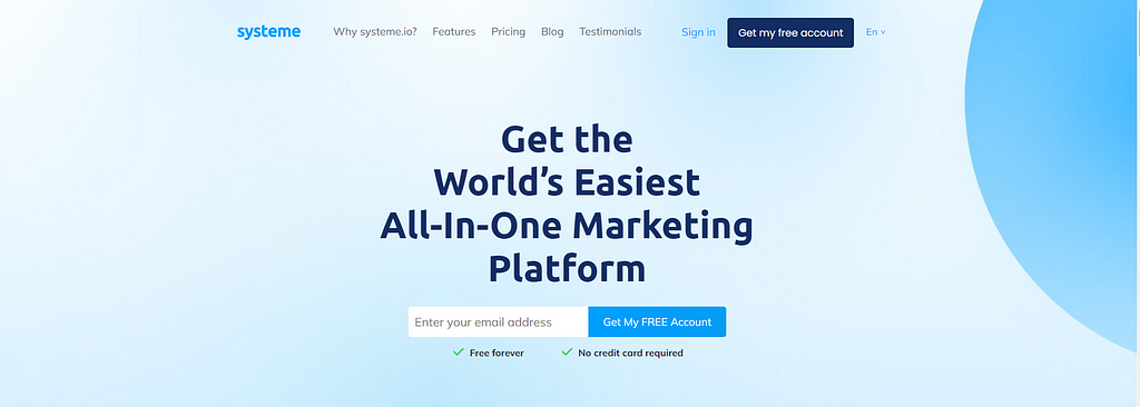 System.io homepage, affiliate marketing, affiliate, sales funnel, email autoresponder, marketing, affiliate platform