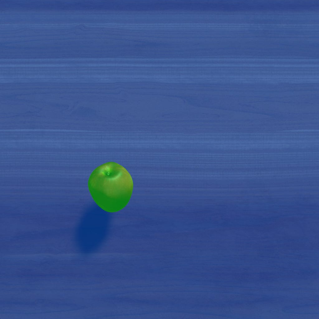 Synthetic image of apple on Bounding.ai