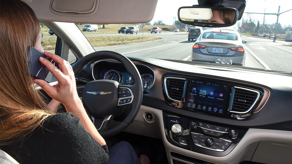 Talking on the phone while driving