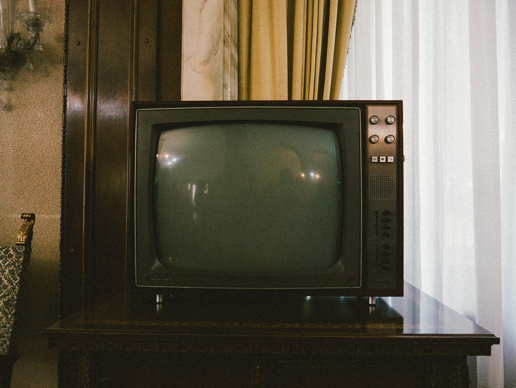 A CRT television