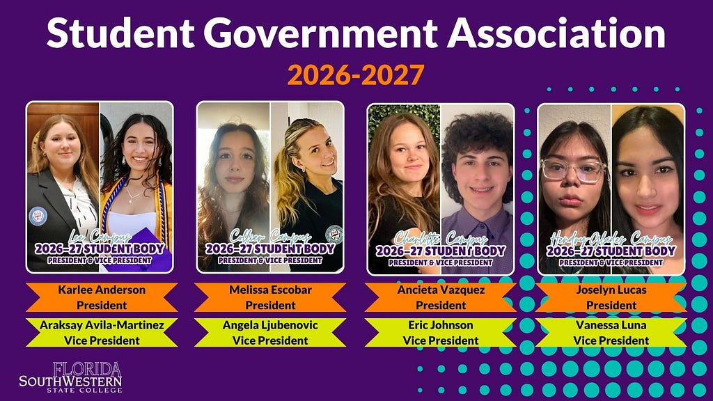 Meet Your 2026–27 Student Government Association Leaders