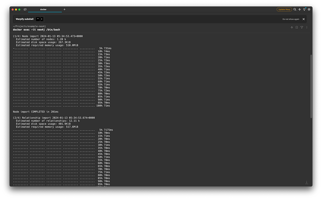 Loading Interface of the Neo4j Admin Bulk Import tool