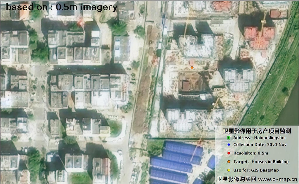 Samples of China 0.5m resolution satellite images