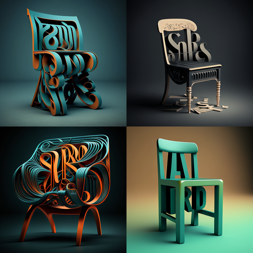 chairs, typeface, typography