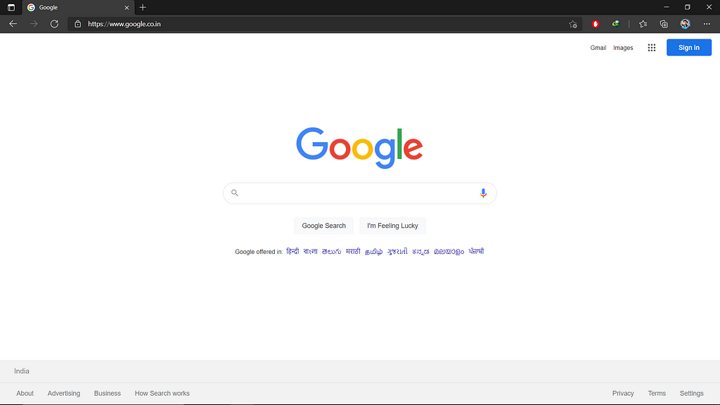 Google Homepage Image