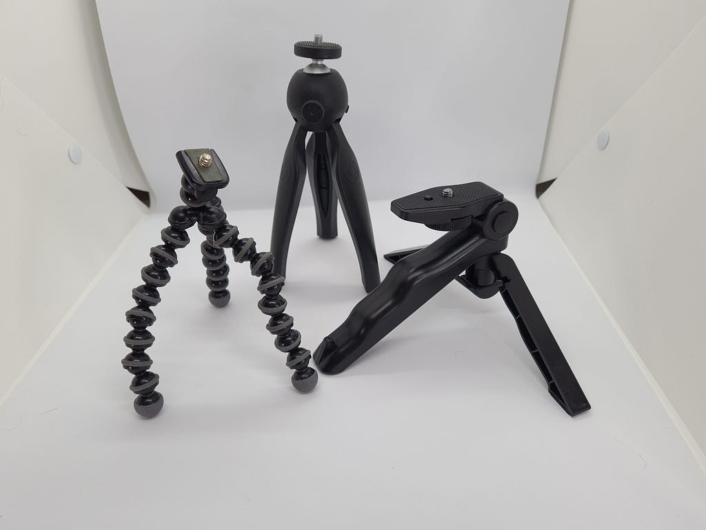 Figure 4. A variety of mini-tripods.