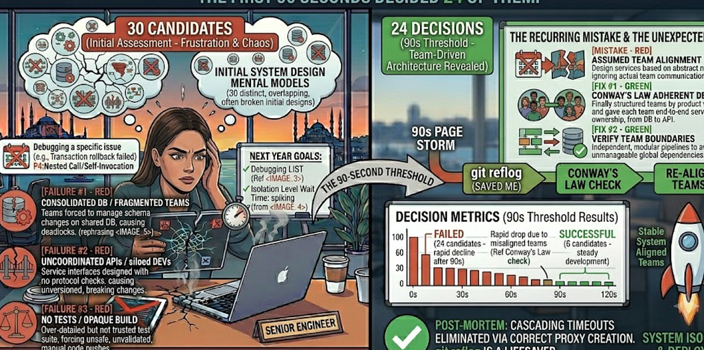 I Mock-Interviewed 30 Backend Engineers on System Design. The First 90 Seconds Decided 24 of Them.