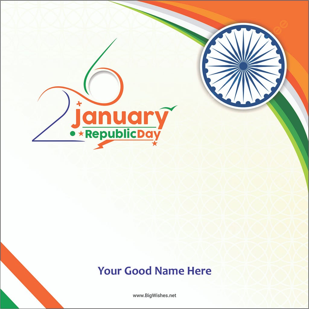 creative designs for republic day wishes greeting card