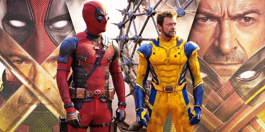 Promo still from Deadpool 3 with Ryan Reynolds and Hugh Jackman