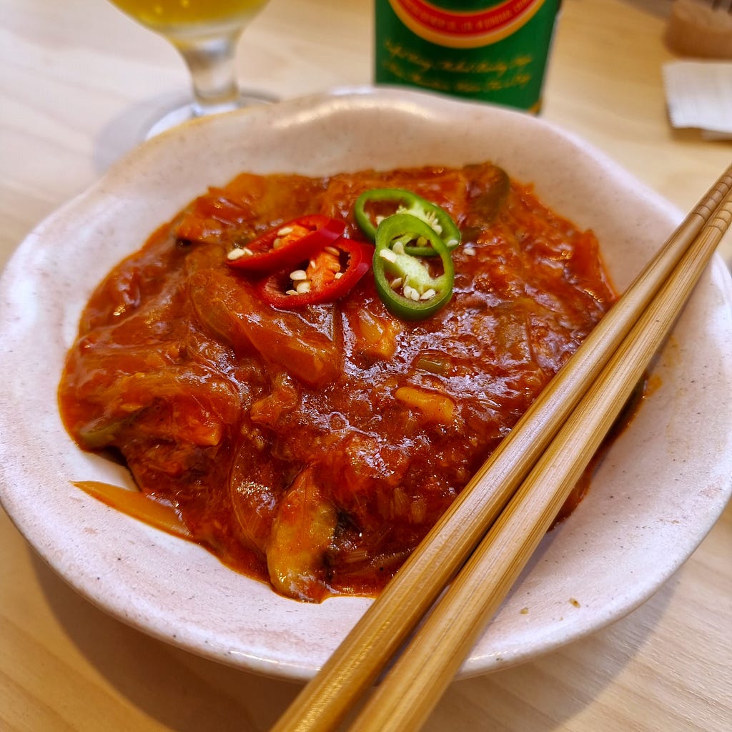 A photo of the Spicy Chinese-Style Takoyaki.