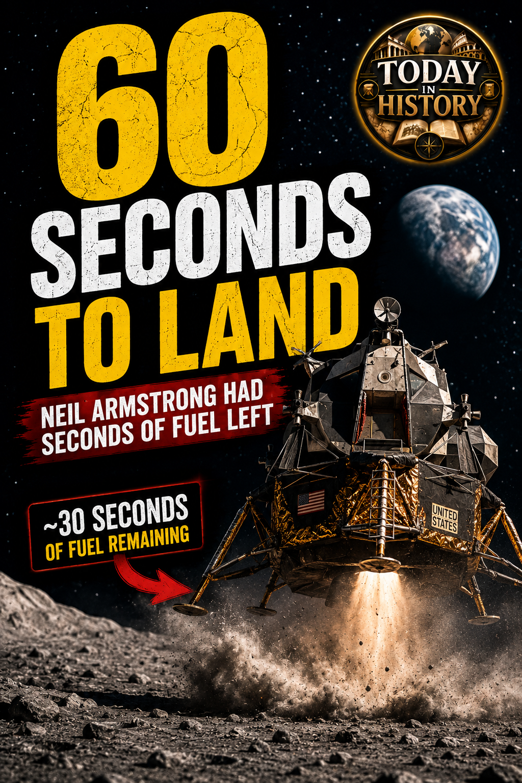 Neil Armstrong Had 60 Seconds to Land