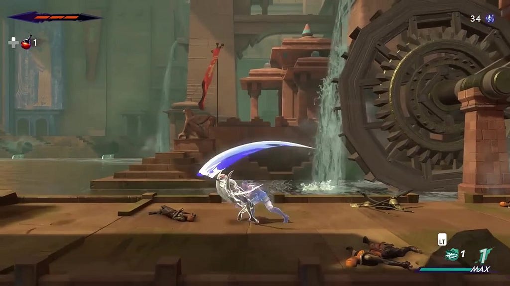 Prince of Persia: The Lost Crown integrates combat seamlessly into its gameplay.