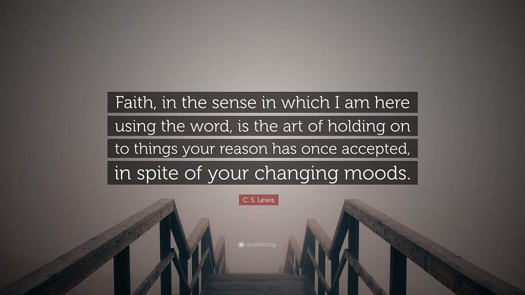 C.S. Lewis Quotes on Faith