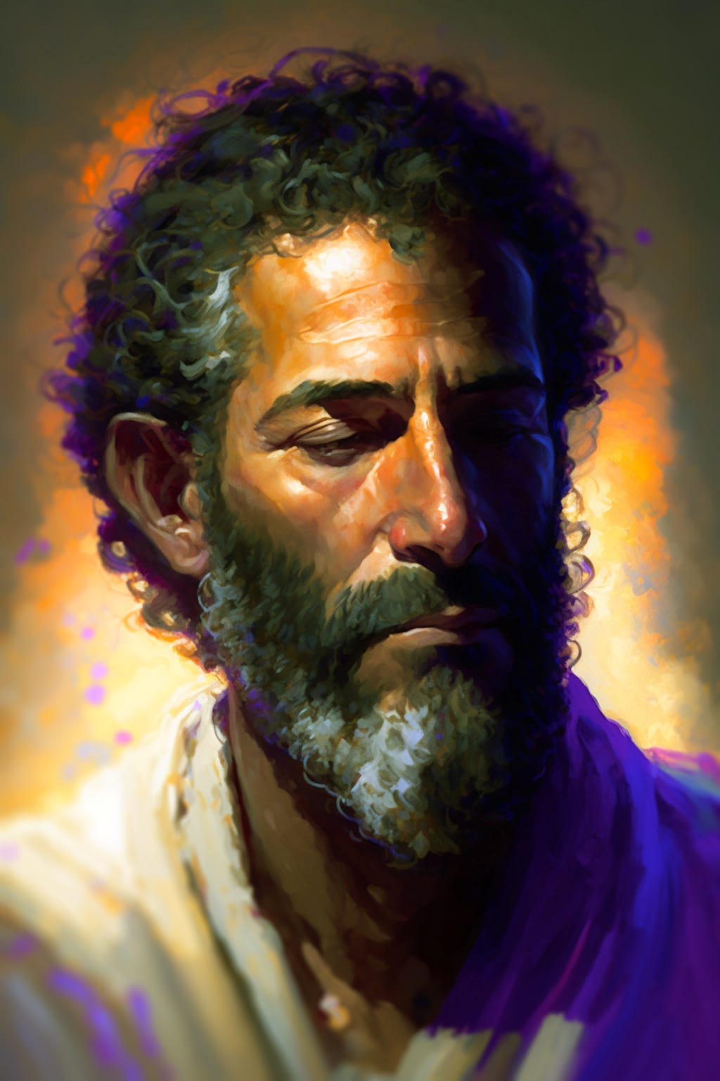 A painting of Elijah Mark, by Midjourney.ai and Gary Tonge