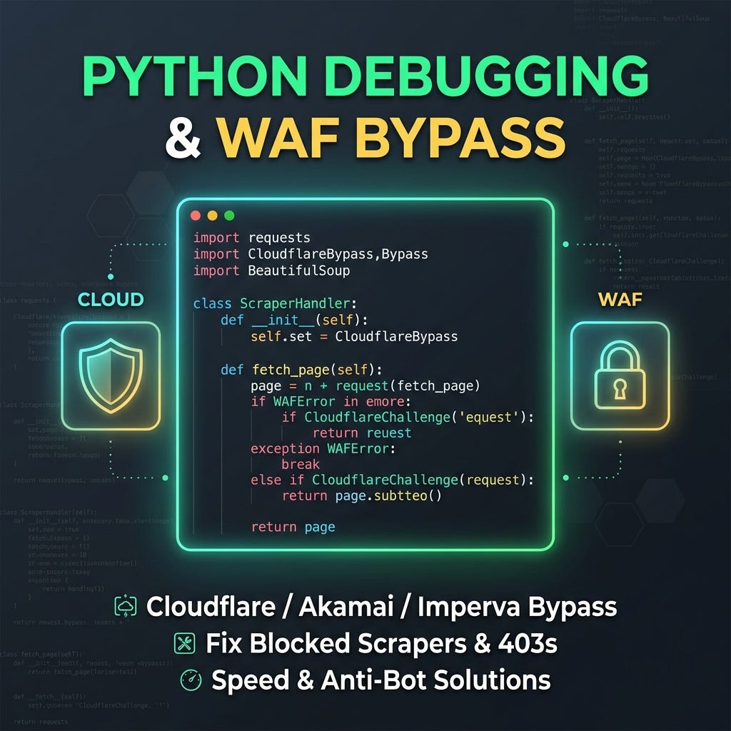 Bypassing Cloudflare WAF and Akamai in Python Using TLS Fingerprinting: The curl_cffi Guide