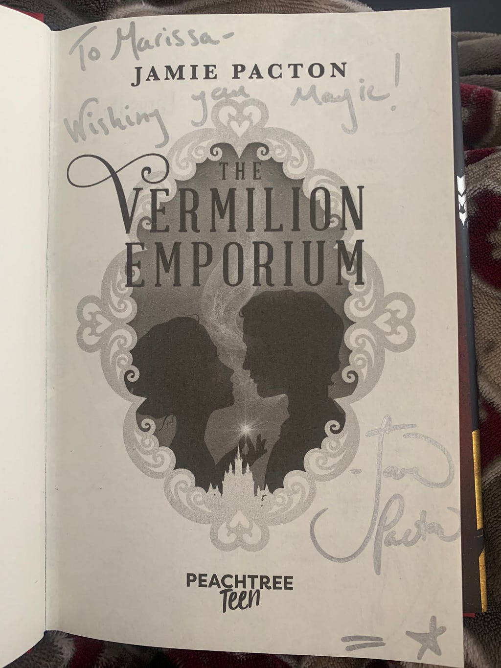Signed copy of the Vermilion Emporium by Jamie Pacton
