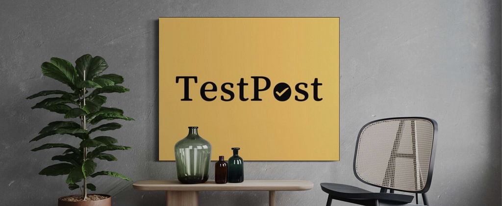 TestPost app poster.