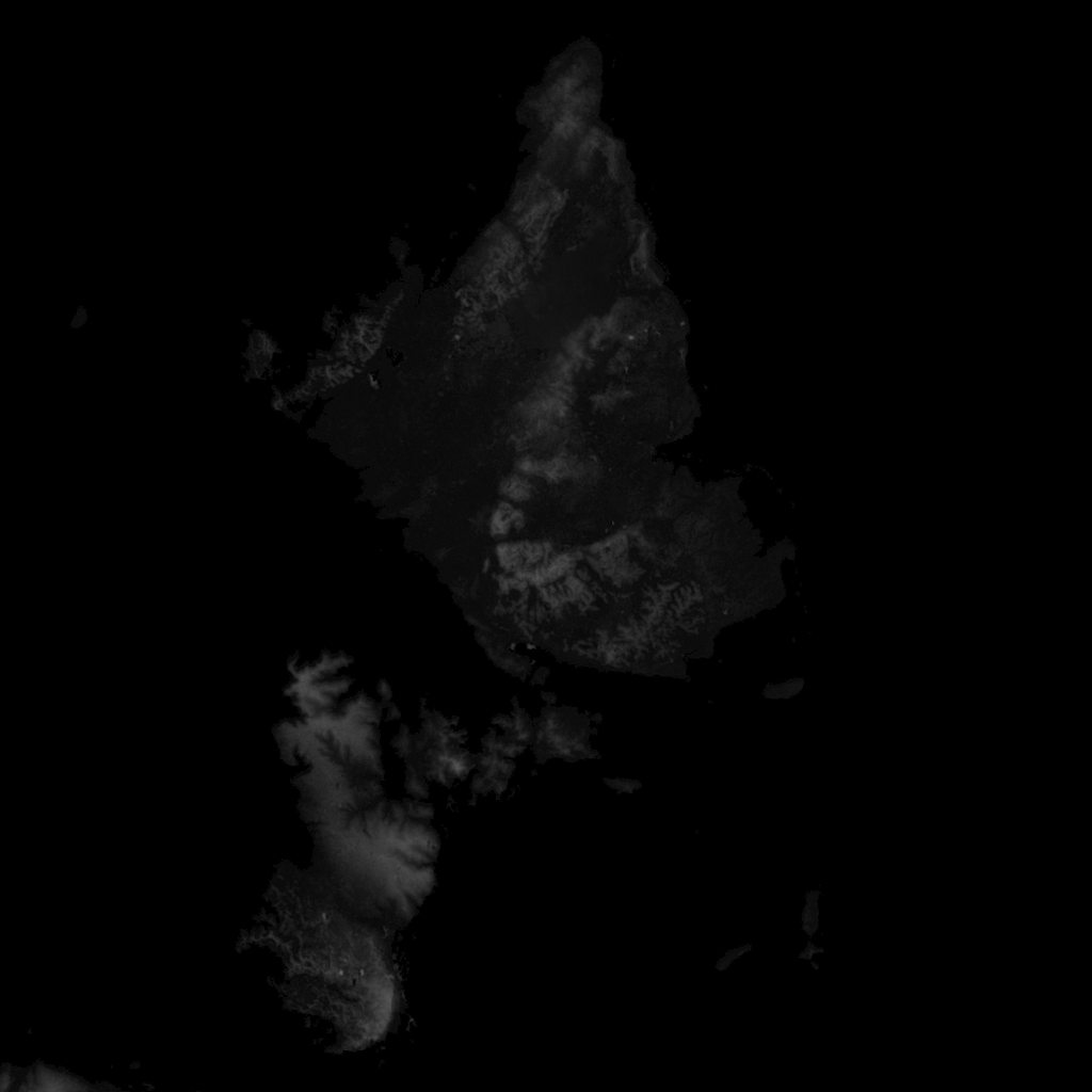 Siargao Island Height Map