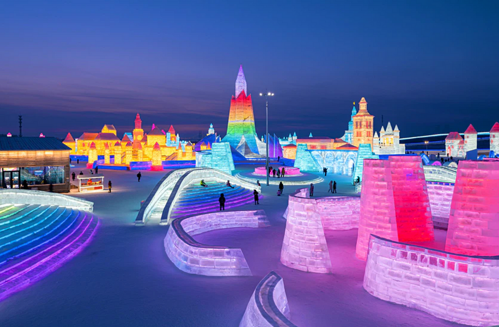Harbin Snow and Ice Festival on display in Harbin, China