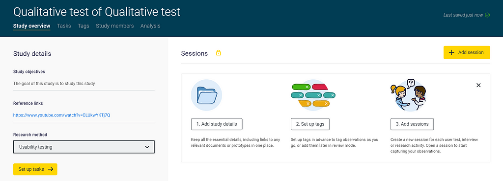 flow of usability testing in optimalworkshop