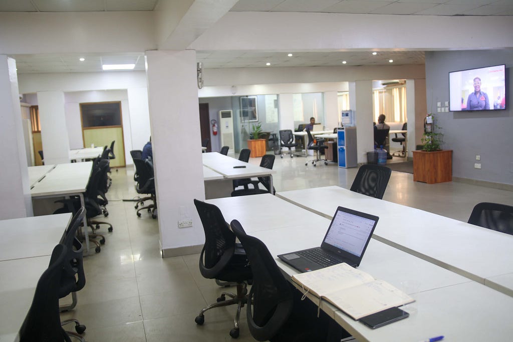Interior view of Co-creation Hub, Yaba