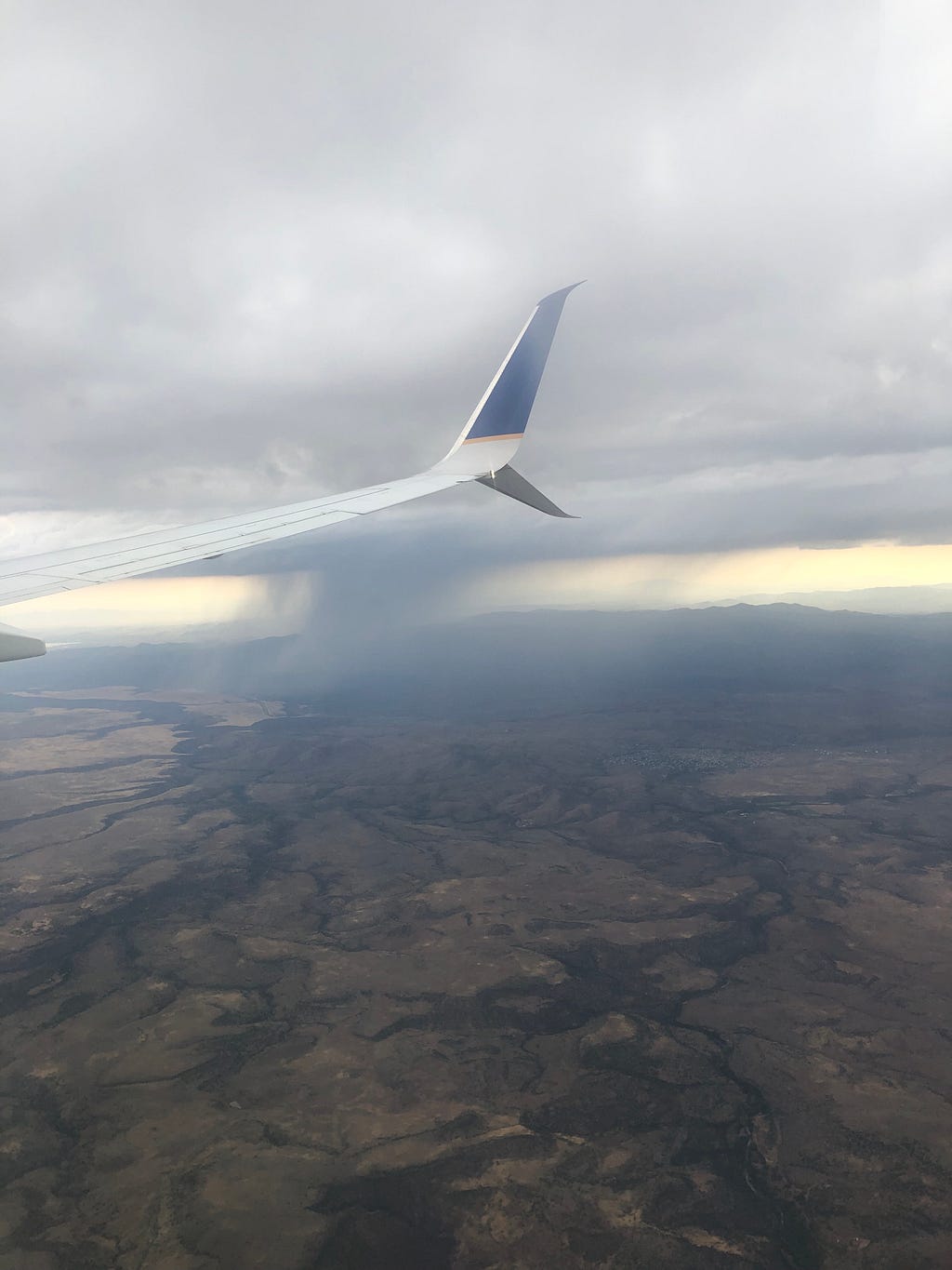 Rain clouds over Northern Arizona
