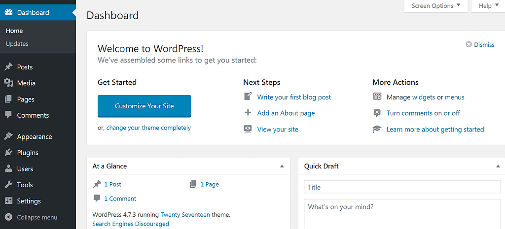 WordPress platform