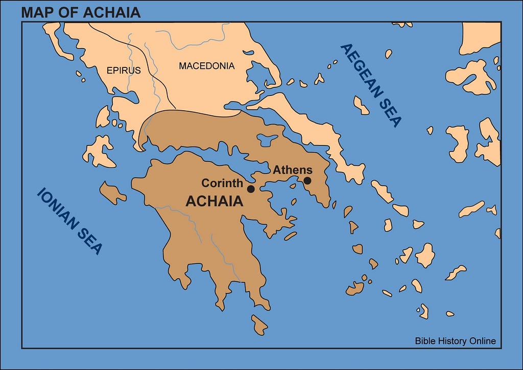 Corinth’s Location in Achaia (Ancient Greece and Macedonia) | Sustained by the Faithfulness of God by Austin W. Duncan