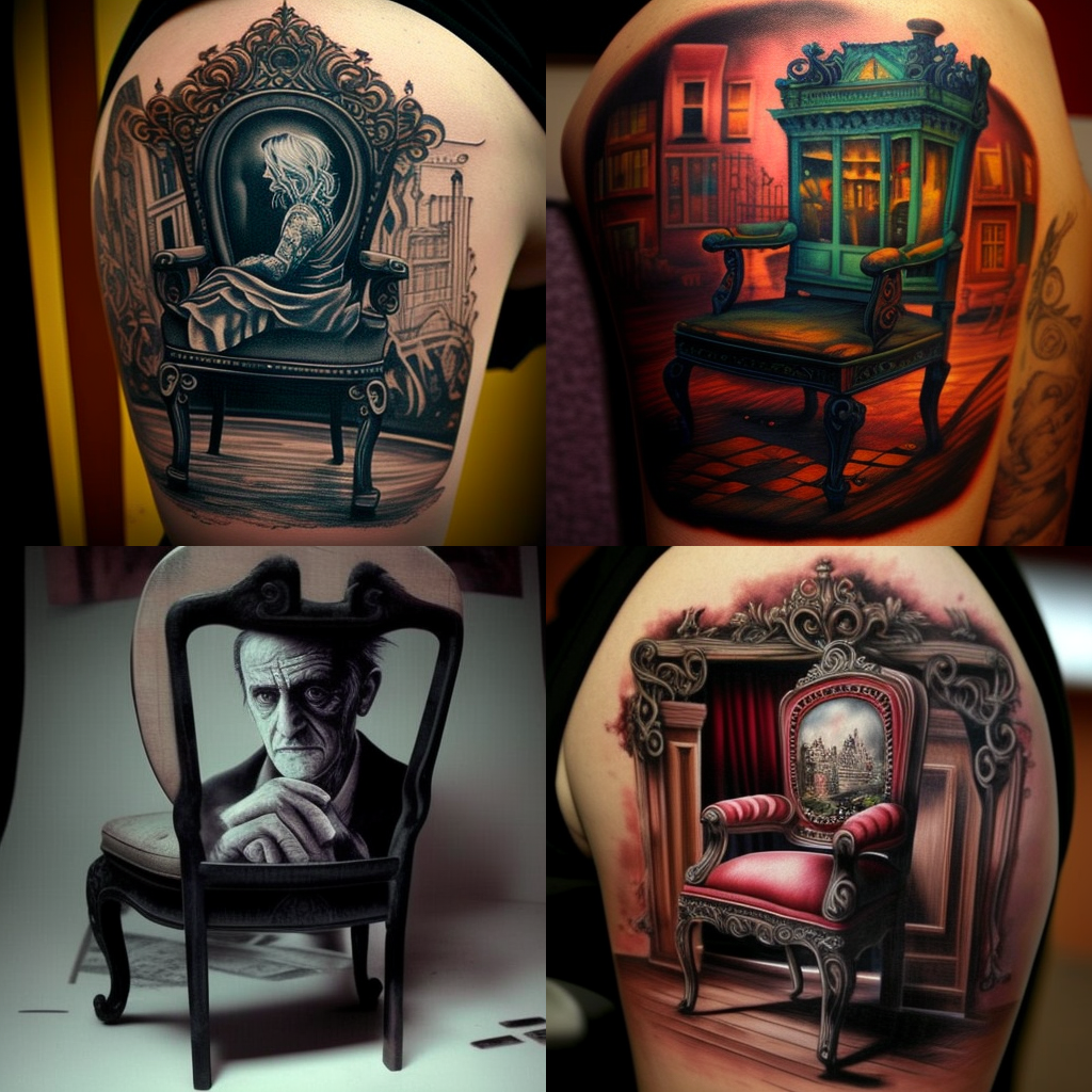 chairs, tattoo