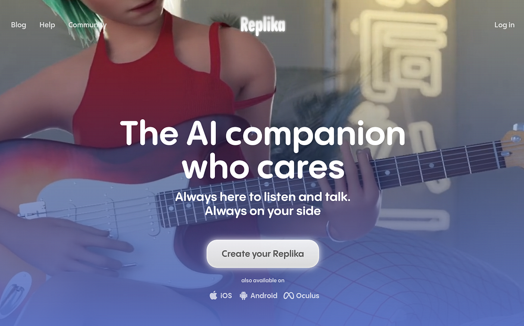 Replika: the AI companion who cares